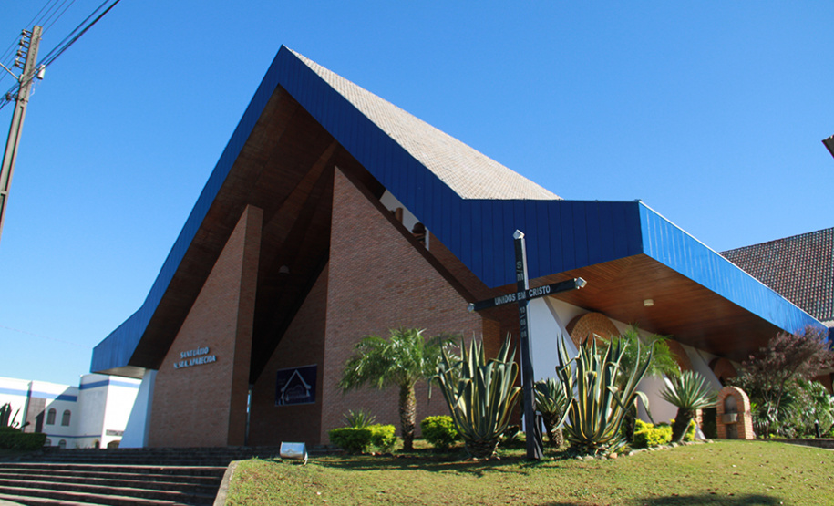 Santuário Nossa Senhora Aparecida, em Guarapuava. Foto: Prefeitura de Guarapuava.