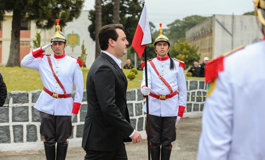 O governador Carlos Massa Ratinho Junior faz a entrega de viaturas para Polícia Civil e Polícia Militar nesta quarta-feira (10), na Acadêmia do Guatupê. Curitiba, 10/07/2019 -Foto: Geraldo Bubniak/ANPr