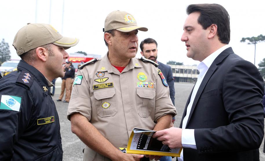 Governador Carlos Massa Ratinho Junior entrega viaturas para as polícias Militar e Civil.Foto Gilson Abreu/ANPr