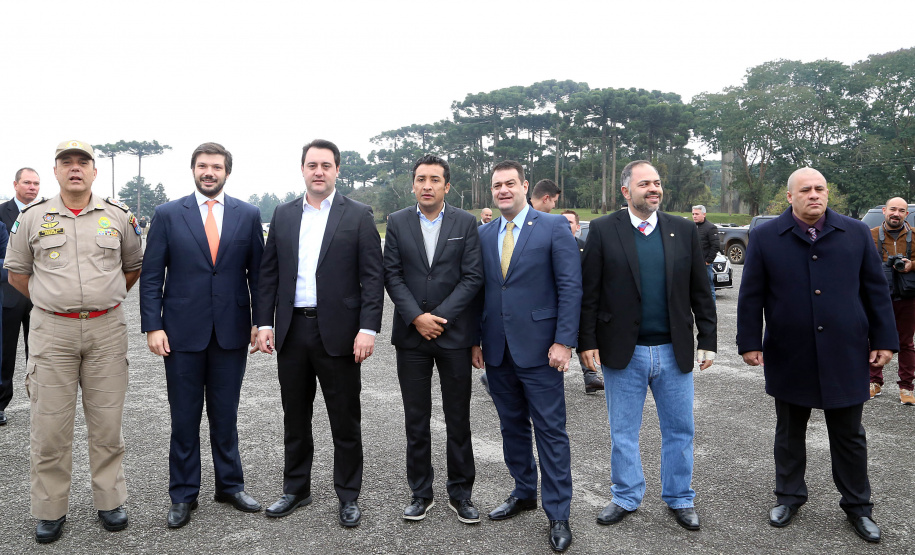 Governador Carlos Massa Ratinho Junior entrega viaturas para as polícias Militar e Civil.Foto Gilson Abreu/ANPr