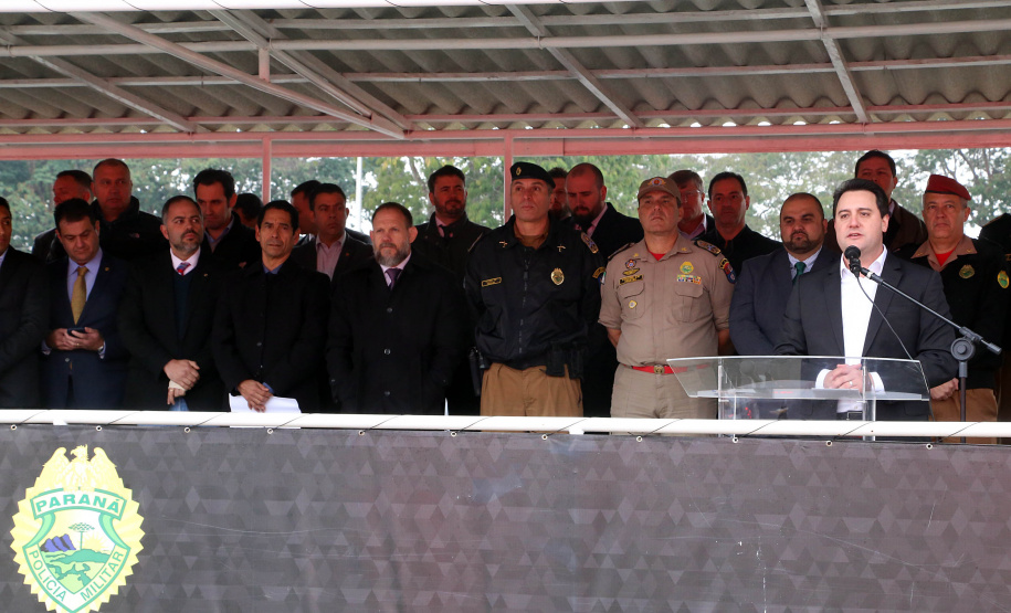 Governador Carlos Massa Ratinho Junior entrega viaturas para as polícias Militar e Civil.Foto Gilson Abreu/ANPr