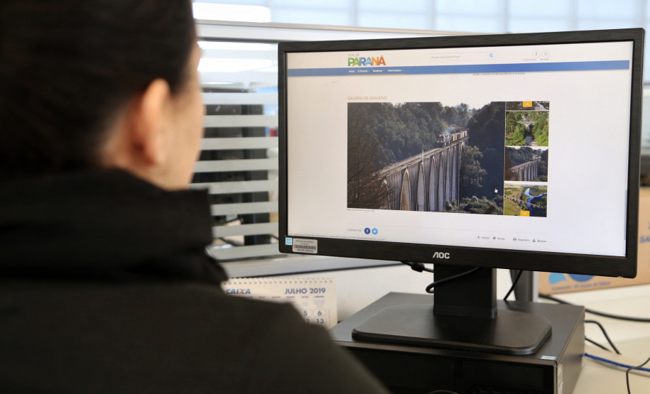 Em cinco meses, de 12 de fevereiro a 11 de julho, 29.876 pessoas acessaram o portal Viaje Paraná, desenvolvido pela Secretaria de Comunicação e Cultura e pela É-Paraná para concentrar todas as informações turísticas das cidades paranaenses que fazem parte do Mapa do Turismo Brasileiro. Nesse período foram 105.173 visualizações de página. Foto: José Fernando Ogura/ANPr
