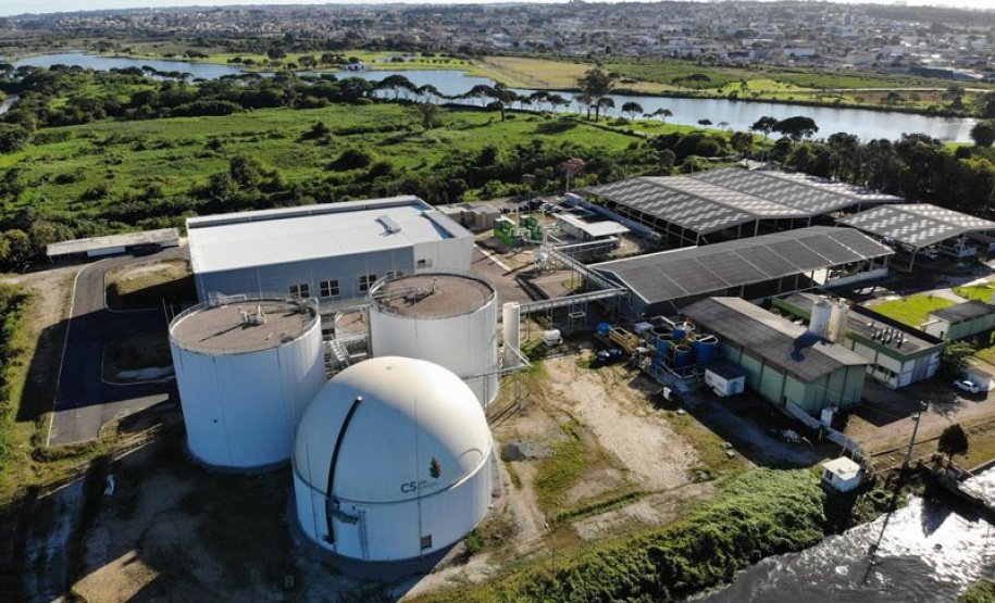 CS Bio que produz energia a partir do tratamento de lodo de esgoto e do biogás. Foto: Divulgação/Sanepar