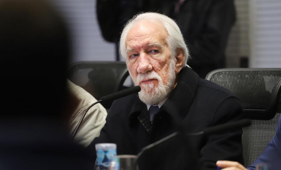 O governador em exercício Darci Piana reunido com o secretariado de Governo.Curitiba, 16-07-19.Foto: Arnaldo Alves / ANPr.