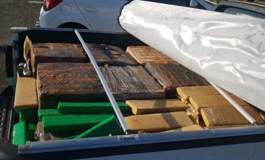 Polícia apreende 1,4 tonelada de droga em rodovias do Estado. Foto: PCPR