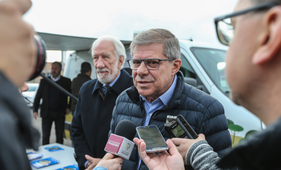 O governador em exercício do Paraná Darci Piana inaugura nesta sexta-feira (19), o Centro Municipal de Atendimento Educacional Especializado (Cmaee) Gustavo Maier, no bairro Guarituba, em Piraquara, Região Metropolitana de Curitiba.   Na foto, Presidente da Cohapar Jorge Lange. Curitiba, 19/07/2019 -  Foto: Geraldo Bubniak/ANPr