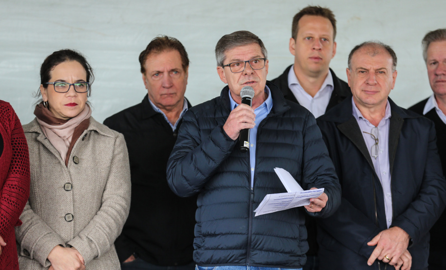 O governador em exercício do Paraná Darci Piana inaugura nesta sexta-feira (19), o Centro Municipal de Atendimento Educacional Especializado (Cmaee) Gustavo Maier, no bairro Guarituba, em Piraquara, Região Metropolitana de Curitiba.   Na foto, Presidente da Cohapar Jorge Lange. Curitiba, 19/07/2019 -  Foto: Geraldo Bubniak/ANPr