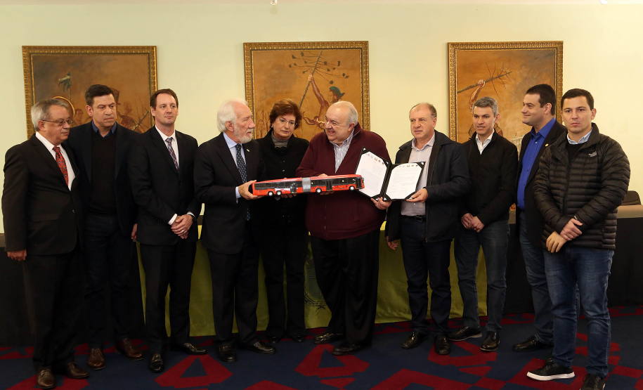 Assinatura de convenio Comec com a UrbsFoto Gilson Abreu/ANPr