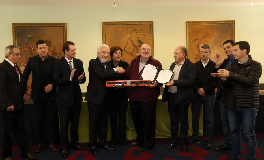 Assinatura de convenio Comec com a UrbsFoto Gilson Abreu/ANPr