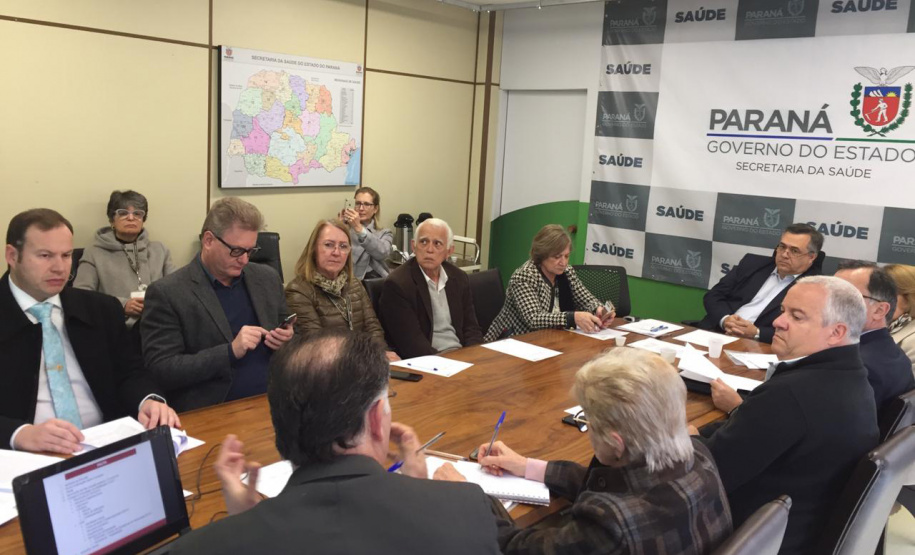 O Conselho de Administração do Complexo Hospitalar do Trabalhador (CHT) realizou sua primeira reunião nesta quarta-feira (18). O objetivo foi discutir e aprovar projetos que ampliam e melhoram o atendimento dos usuários do Sistema Único de Saúde – SUS – nos hospitais que compõem o novo complexo em Curitiba.Foto: Andressa Oliveira