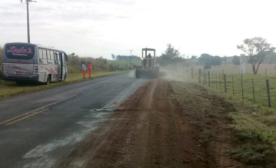 Trecho da PR-542 terá serviços de conservação retomados. Foto:DER