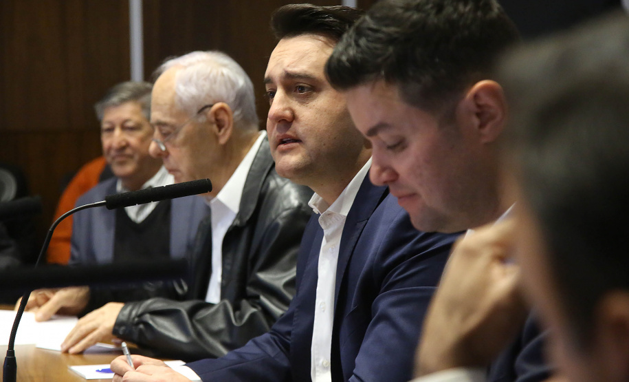 Governador Carlos Massa Ratinho Junior durante reunião com a equipe de governo. Curitiba, 23/07/2019. Foto: Jaelson Lucas