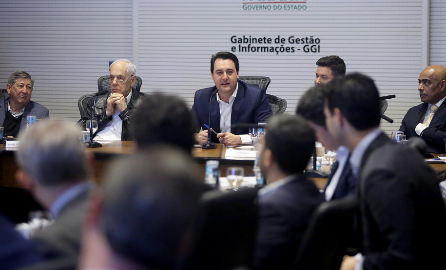 Governador Carlos Massa Ratinho Junior durante reunião com a equipe de governo. Curitiba, 23/07/2019. Foto: Jaelson Lucas