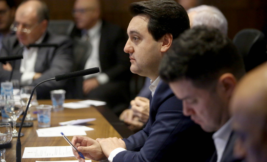 Governador Carlos Massa Ratinho Junior durante reunião com a equipe de governo. Curitiba, 23/07/2019. Foto: Jaelson Lucas