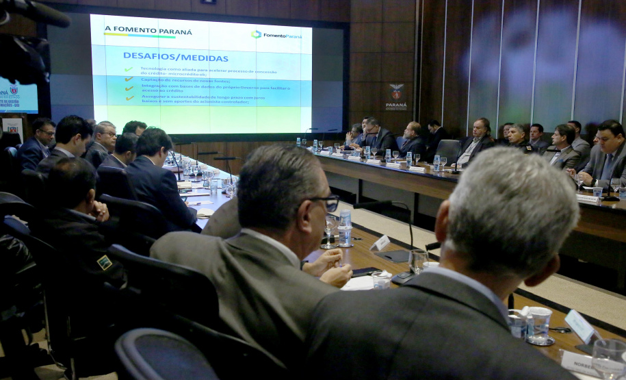Governador Carlos Massa Ratinho Junior durante reunião com a equipe de governo. Curitiba, 23/07/2019. Foto: Jaelson Lucas