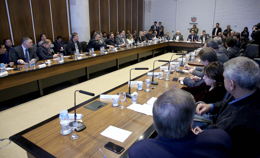 Governador Carlos Massa Ratinho Junior durante reunião com a equipe de governo. Curitiba, 23/07/2019. Foto: Jaelson Lucas
