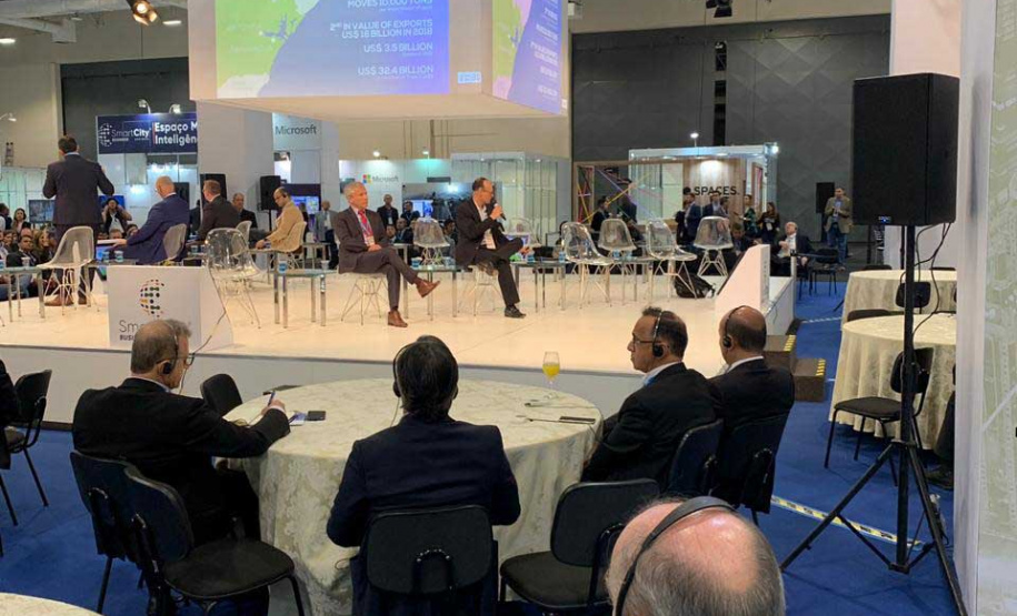 Os projetos do Paraná para ampliar a inovação no Estado e as oportunidades que serão abertas ao setor privado com as concessões na área de infraestrutura foram apresentadas nesta terça-feira (23) no Smart City Business, congresso sobre inovação e cidades inteligentes que acontece nesta semana em São Paulo.Foto: Divulgação