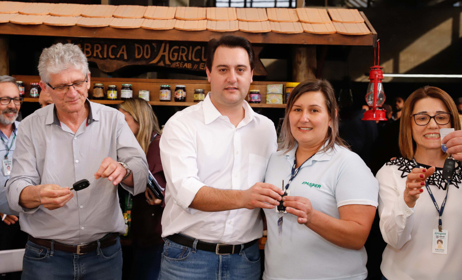 Governador Carlos Massa Ratinho Junior entrega  54 veículos para escritórios da Emater no Interior do Estado. Curitiba, 24/07/2019 - Foto: Rodrigo Felix Leal/ANPr