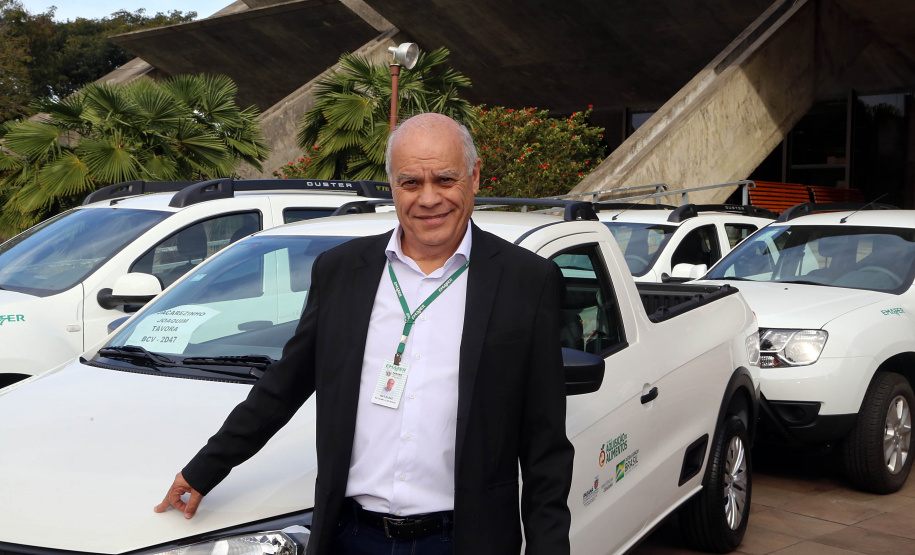 O Governo do Paraná repassa nesta quarta-feira (24) 54 veículos para escritórios da Emater no Interior do Estado. A entrega foi feita pelo governador Carlos Massa Ratinho Junior,  na sede da Emater, em Curitiba.Foto Gilson Abreu/ANPr