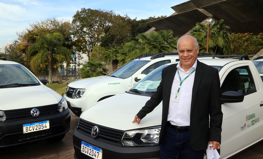 O Governo do Paraná repassa nesta quarta-feira (24) 54 veículos para escritórios da Emater no Interior do Estado. A entrega foi feita pelo governador Carlos Massa Ratinho Junior,  na sede da Emater, em Curitiba.Foto Gilson Abreu/ANPr