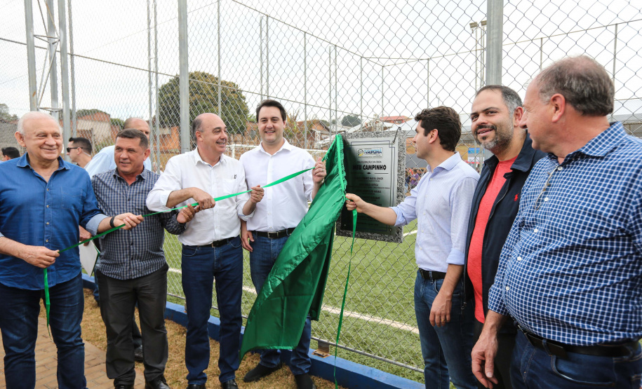 O governador Carlos Massa Ratinho Junior inaugurou nesta sexta-feira (26) em  Ivaiporã, no Vale do Ivaí, a unidade do projeto Meu Campinho implantada no município.   Ivaiporã, 26/07/2019 -Foto: Geraldo Bubniak/ANPr