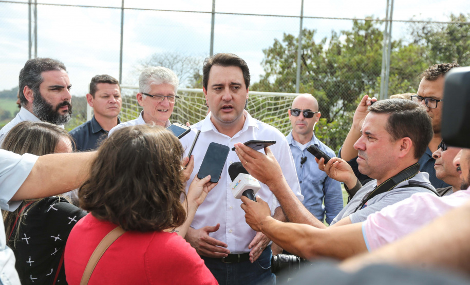 O governador Carlos Massa Ratinho Junior inaugurou nesta sexta-feira (26) em  Ivaiporã, no Vale do Ivaí, a unidade do projeto Meu Campinho implantada no município.   Ivaiporã, 26/07/2019 -Foto: Geraldo Bubniak/ANPr