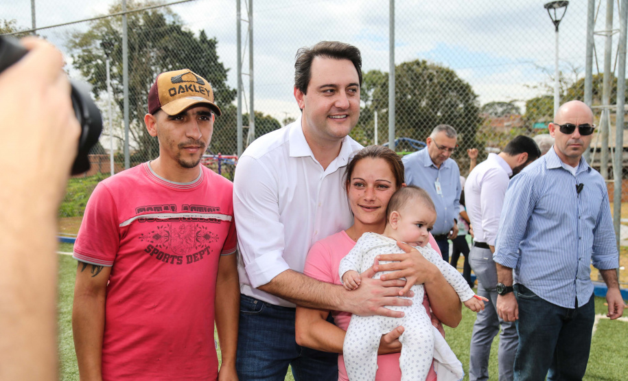 O governador Carlos Massa Ratinho Junior inaugurou nesta sexta-feira (26) em  Ivaiporã, no Vale do Ivaí, a unidade do projeto Meu Campinho implantada no município.   Ivaiporã, 26/07/2019 -Foto: Geraldo Bubniak/ANPr