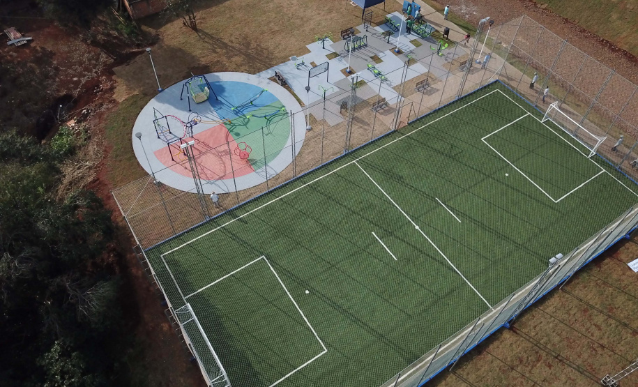 O governador Carlos Massa Ratinho Junior inaugurou nesta sexta-feira (26) em  Ivaiporã, no Vale do Ivaí, a unidade do projeto Meu Campinho implantada no município.   Ivaiporã, 26/07/2019 -Foto: Geraldo Bubniak/ANPr