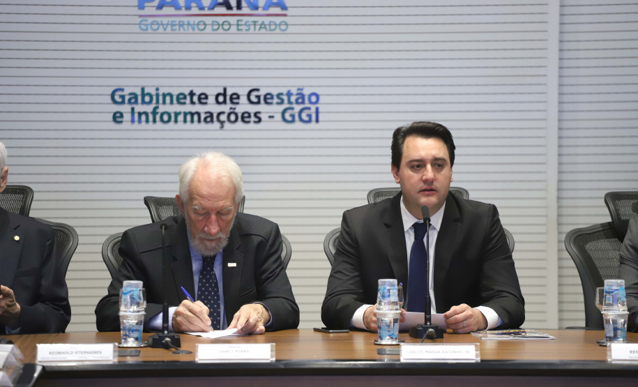 Governador Carlos Massa Ratinho Junior, participa da reunião com os secretários.Curitiba, 30-07-19.Foto: Arnaldo Alves / ANPr.