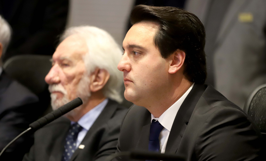 Governador Carlos Massa Ratinho Junior, participa da reunião com os secretários.Curitiba, 30-07-19.Foto: Arnaldo Alves / ANPr.