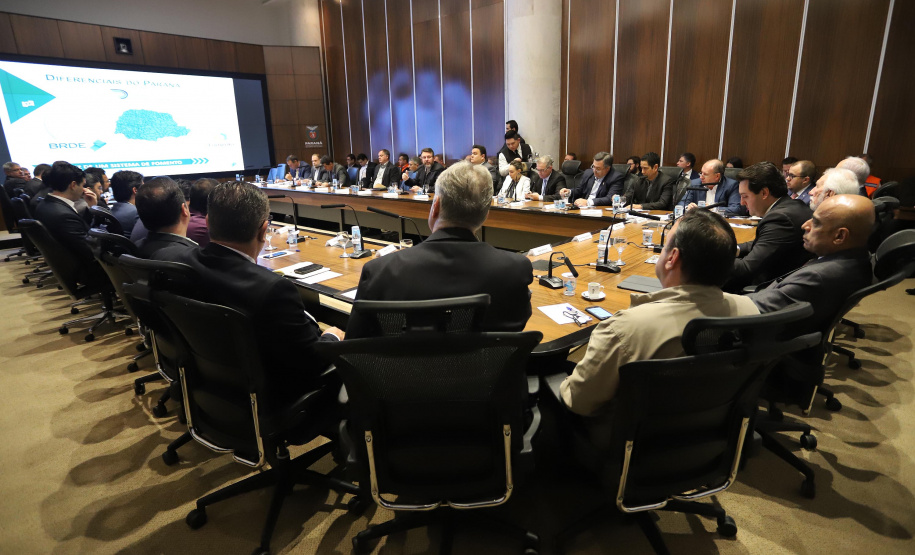 Governador Carlos Massa Ratinho Junior, participa da reunião com os secretários.Curitiba, 30-07-19.Foto: Arnaldo Alves / ANPr.