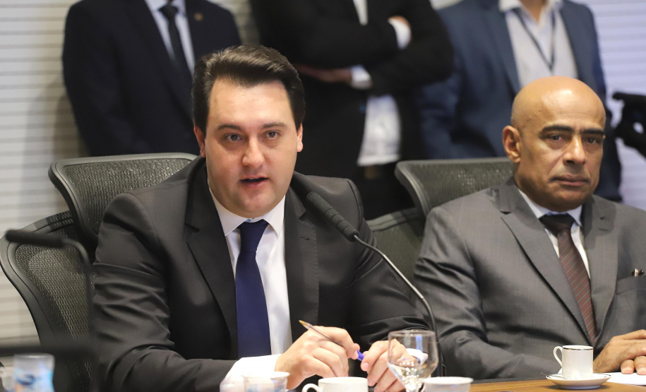 Governador Carlos Massa Ratinho Junior, participa da reunião com os secretários.Curitiba, 30-07-19.Foto: Arnaldo Alves / ANPr.