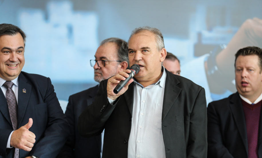 O prefeito de Alto Piquiri e presidente da Associação dos Consórcios de Saúde do Paraná ? Acispar , Luis Carlos Borges Cardoso