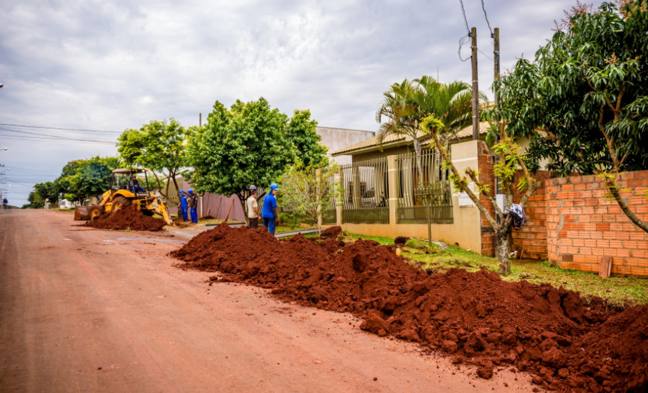 Em Santa Terezinha de Itaipu obra vai beneficiar moradores do Parque dos Estados. Foto: Preeitura de Santa Terezinha do Iguaçu