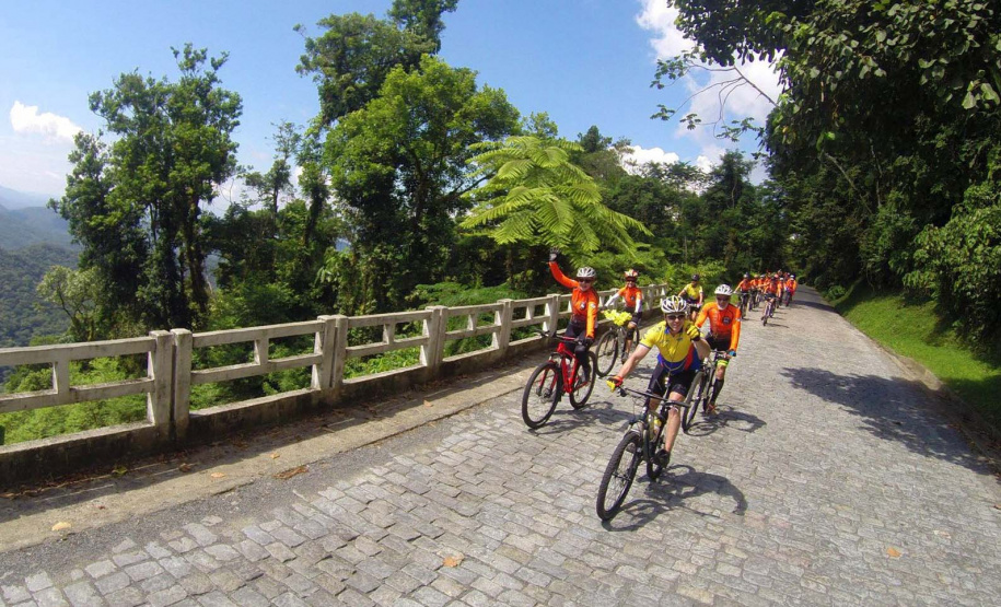 Cicloturismo nas atividades dos Jogos de Aventura e Natureza. Foto:Ivan Mendes/ Divulgação/COMEC