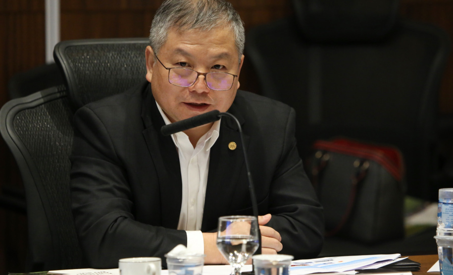 O governador Carlos Massa Ratinho Junior e técnicos da Secretaria de Infraestrutura e Logística apresentaram nesta quarta-feira (7) ao grupo China Merchants projetos ferroviários de curto, médio e longo prazos no Paraná