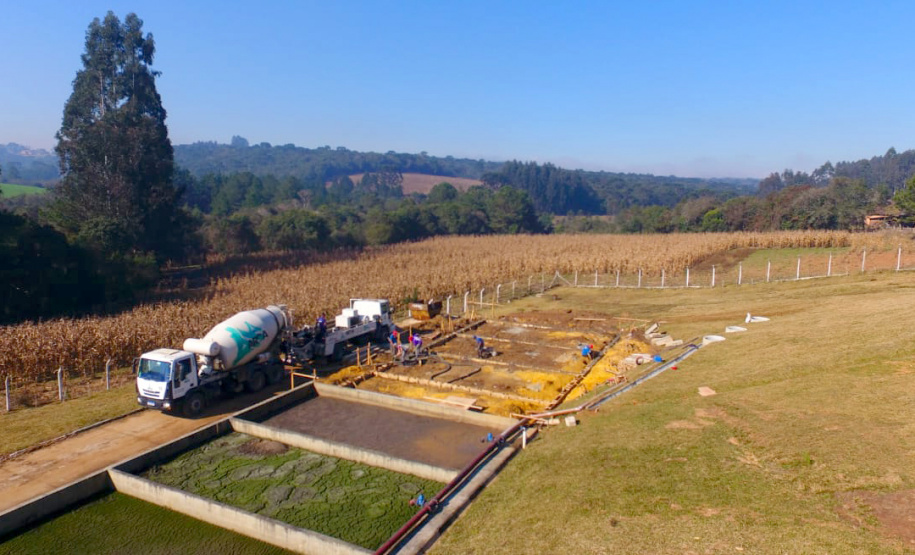 A Sanepar investe R$ 2,8 milhões na ampliação da capacidade da Estação de Tratamento de Esgoto Horst, de Imbituva, recursos destinados também à implantação de uma tecnologia de pós-tratamento mais completa que atende os mais rigorosos parâmetros da legislação. Foto: Divulgação/Sanepar