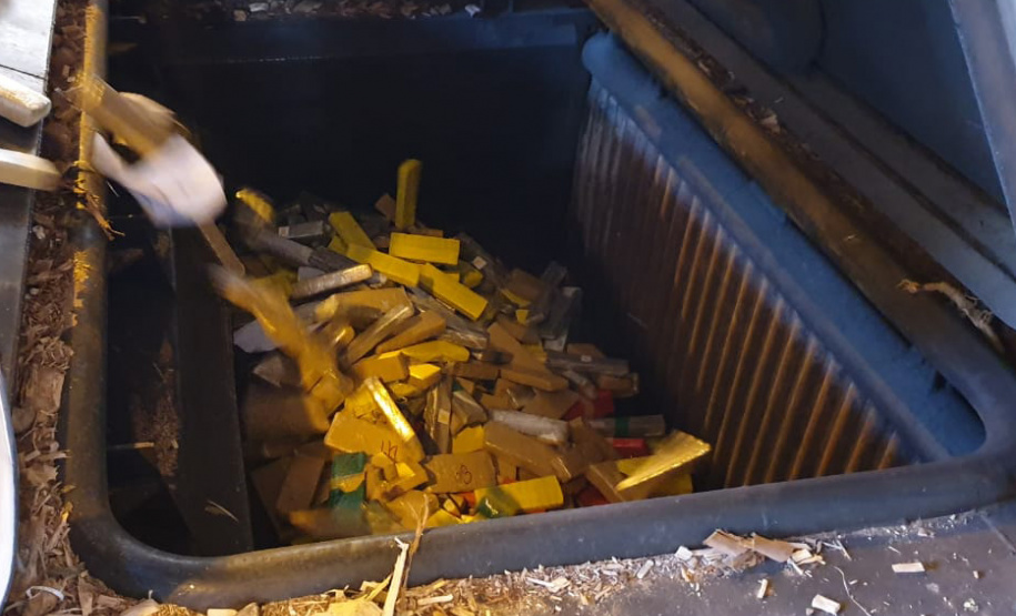 Polícia Civil incinera 7,7 toneladas de drogas. Foto: Divulgação/Polícia Civil