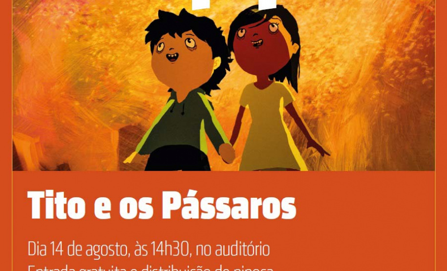 Cine Pipoca de agosto exibe filme Tito e os Pássaros. Foto: Divulgação/BPP
