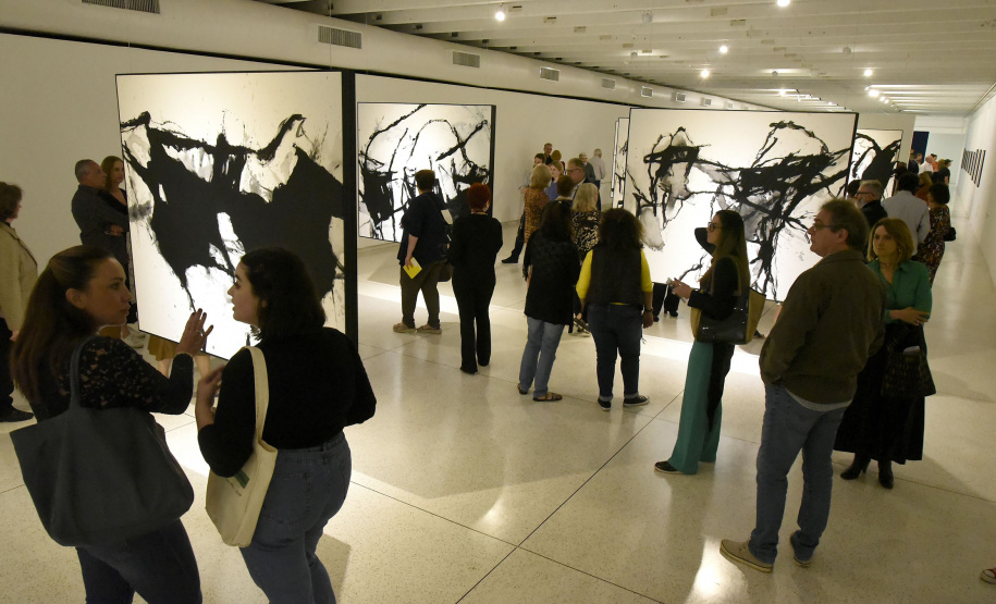 Exposição "O que é original" do artista Marcelo Conrado e "Mestre de Obras" de Ivens Machado no Museu Oscar Niemeyer (MON).Curitiba, 11 de abril de 2019.Foto: Kraw Penas/SEEC
