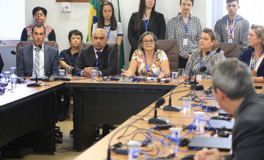 Tomaram posse nesta segunda-feira (12) os novos integrantes do Conselho de Contribuintes e Recursos Fiscais (CCRF). Órgão da Secretaria de Estado da Fazenda, o Conselho é responsável pelo julgamento em segunda instância administrativa dos recursos de contribuintes que recorreram de multas e já perderam em primeira instância. Foto: José Fernando Ogura/AEN