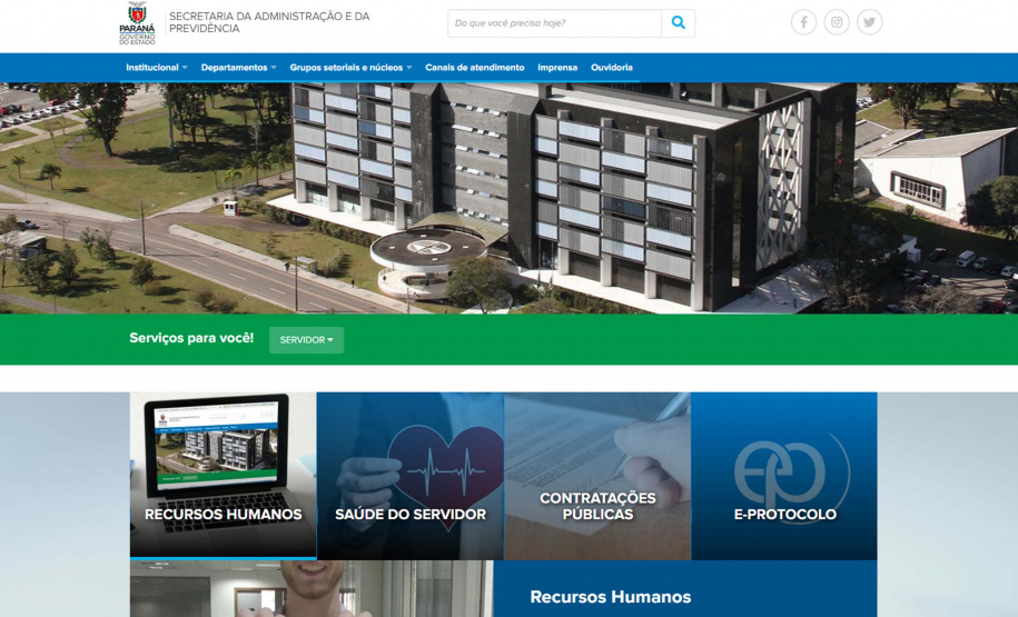 Portal da Administração tem cara nova e mais funcionalidades.