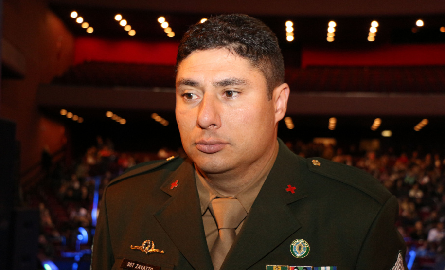 Curitiba, 12 de agosto de 2019. Concerto da Banda de Música da PMPR.Na foto: Sgt EB Cleverson Zavatto.