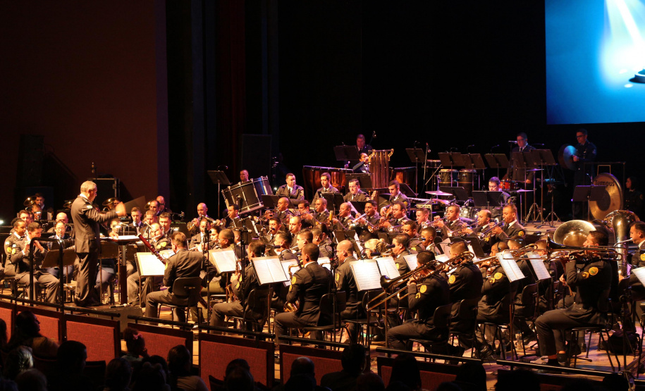 Curitiba, 12 de agosto de 2019. Concerto da Banda de Música da PMPR.