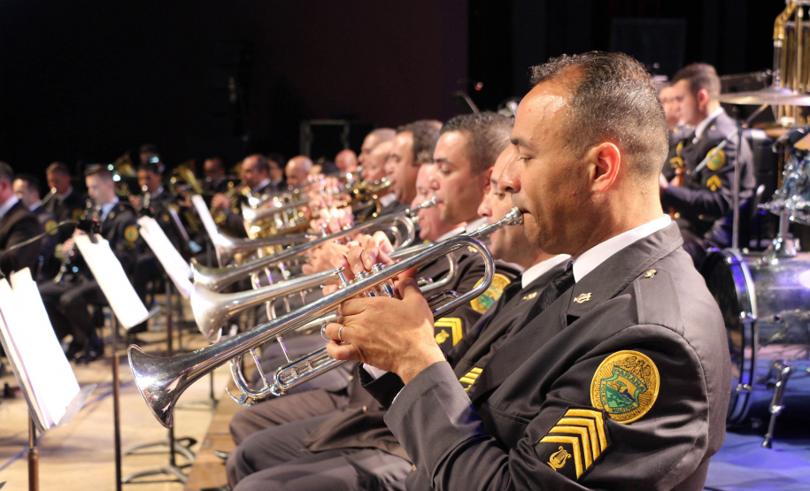 Curitiba, 12 de agosto de 2019. Concerto da Banda de Música da PMPR.