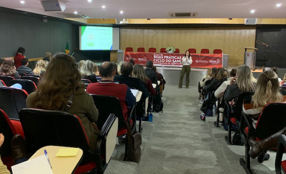 Secretaria da Saúde do Paraná e ANVISA discutem as boas práticas no ciclo do sangue. Foto: Divulgação/SESA