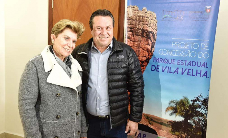 A Secretaria de Estado do Desenvolvimento Sustentável e do Turismo promoveu nessa quinta-feira (15) audiência pública para apresentar o projeto de concessão do Parque Estadual de Vila Velha. O encontro ocorreu no Sebrae de Ponta Grossa e reuniu cerca de 70 pessoas do poder público, de empreendimentos privados, do terceiro setor e moradores do entorno. Foto: Denis Ferreira Netto/SEDEST