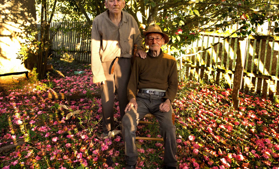 Irmãos Peremebida, descendentes de imigrantes ucranianos, Antônio Olinto, PR, 2013.Foto: João Urban