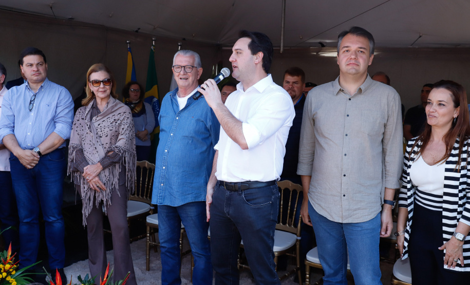 O governador Carlos Massa Ratinho Junior e o prefeito de Guaratuba, Roberto Justus, inauguraram a ponte sobre o Rio Cubatão, em Guaratuba.