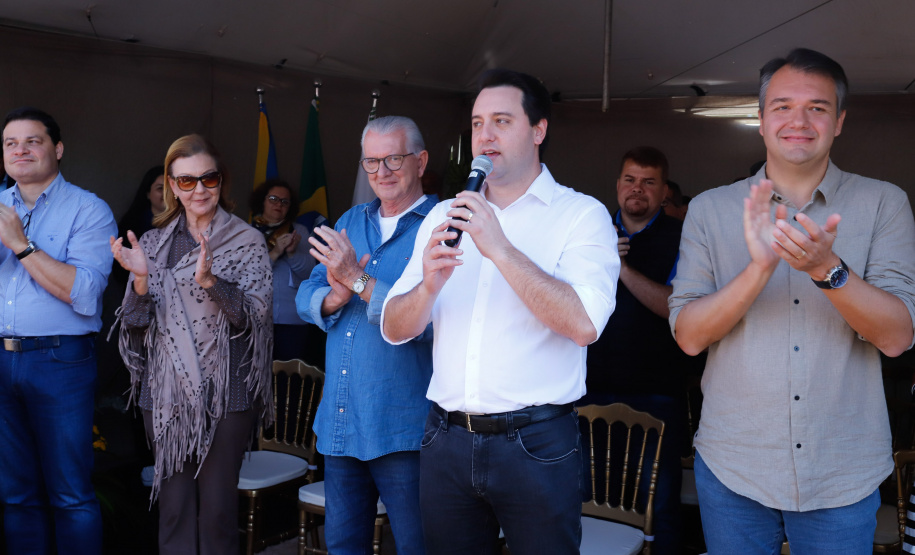 O governador Carlos Massa Ratinho Junior e o prefeito de Guaratuba, Roberto Justus, inauguraram a ponte sobre o Rio Cubatão, em Guaratuba.